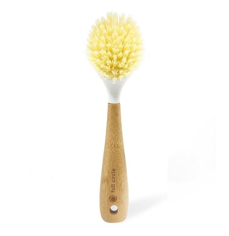 Full Circle Full Circle White & Bamboo Be Good Dish Brush